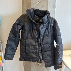 The North Face Black Paisley Patterned Ski Jacket 600 XS